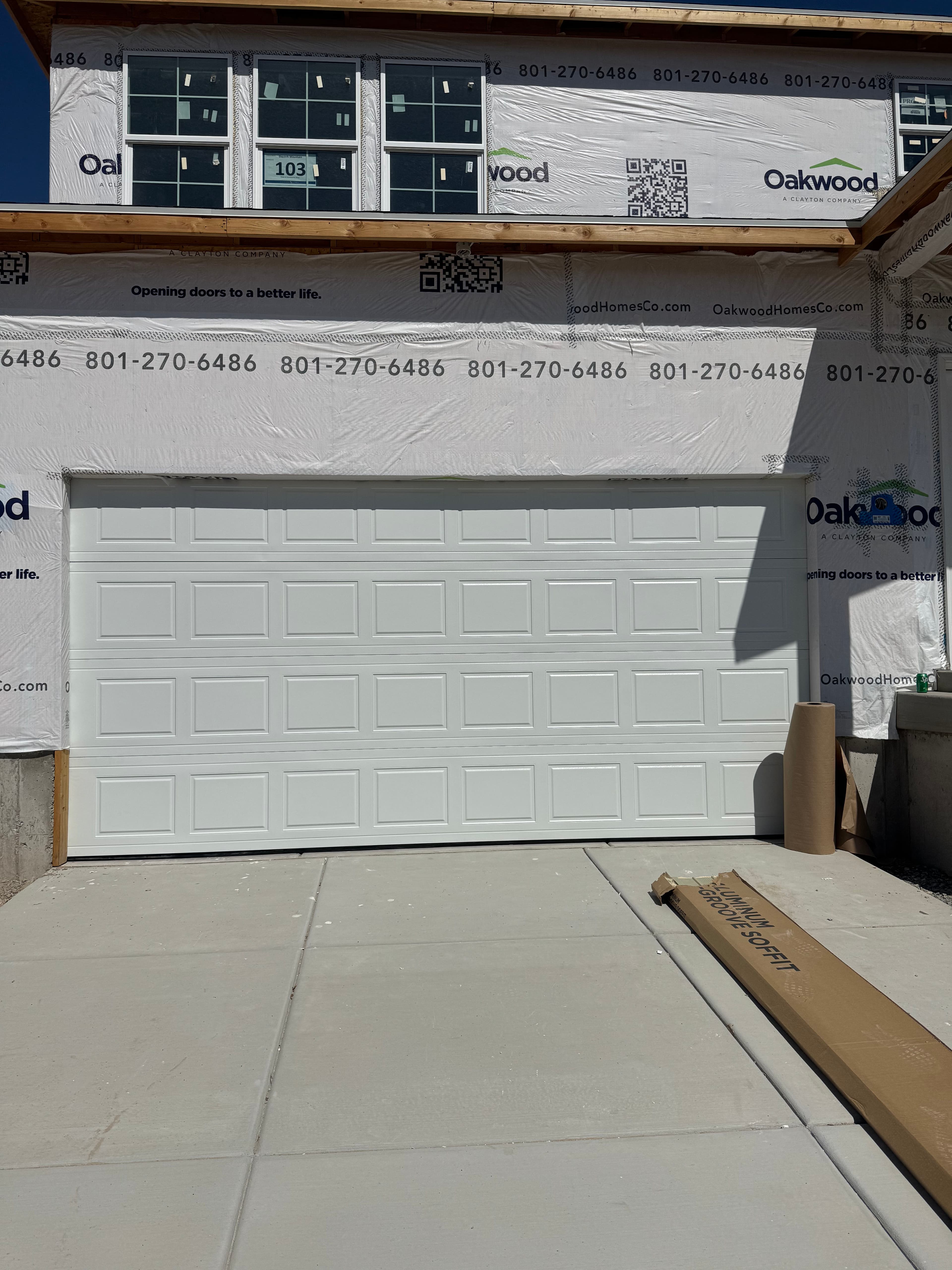 Project New Construction Garage Door Install at Oakwood Homes image