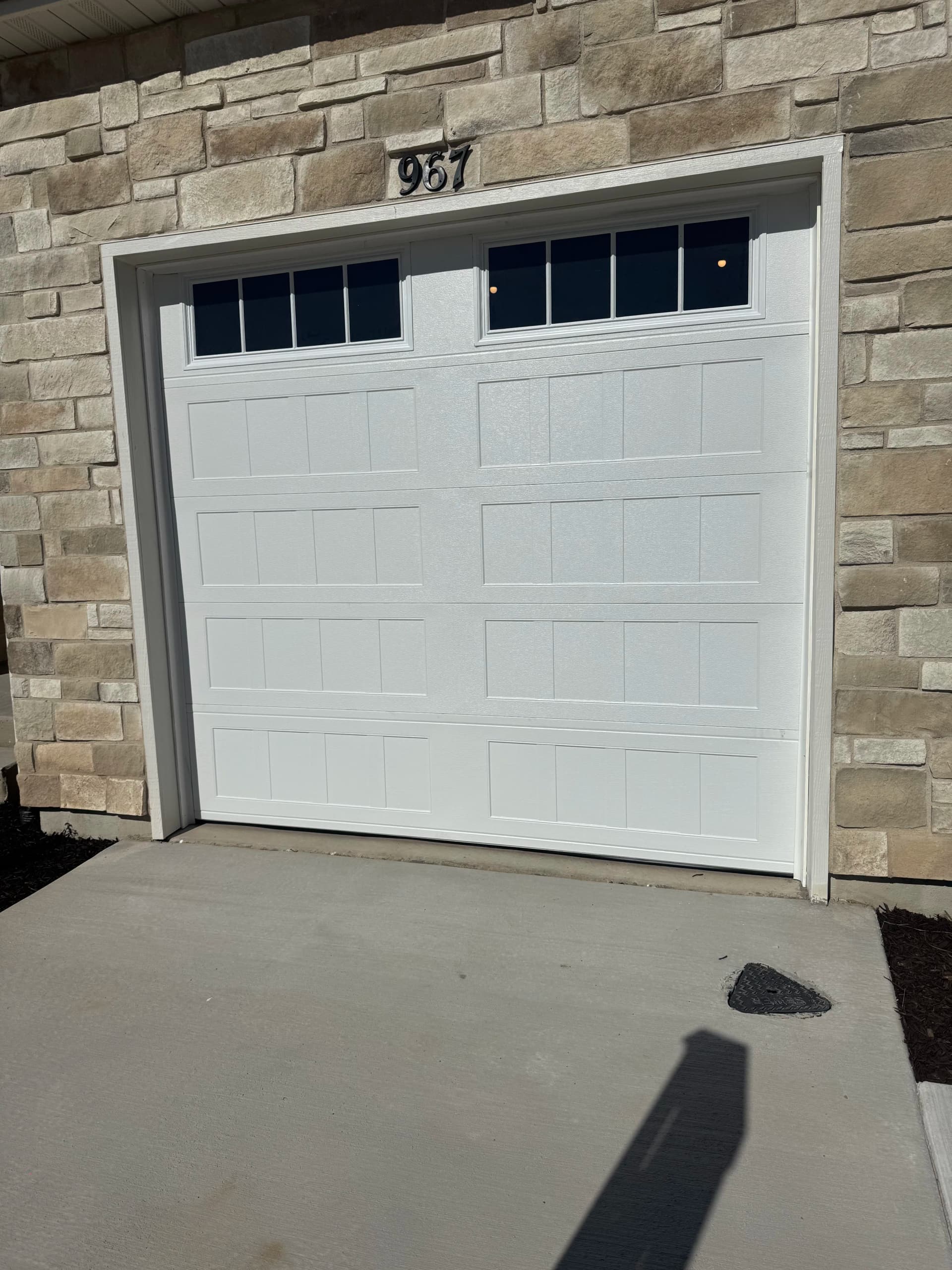 New Construction Garage Door Install with Concord Homes image