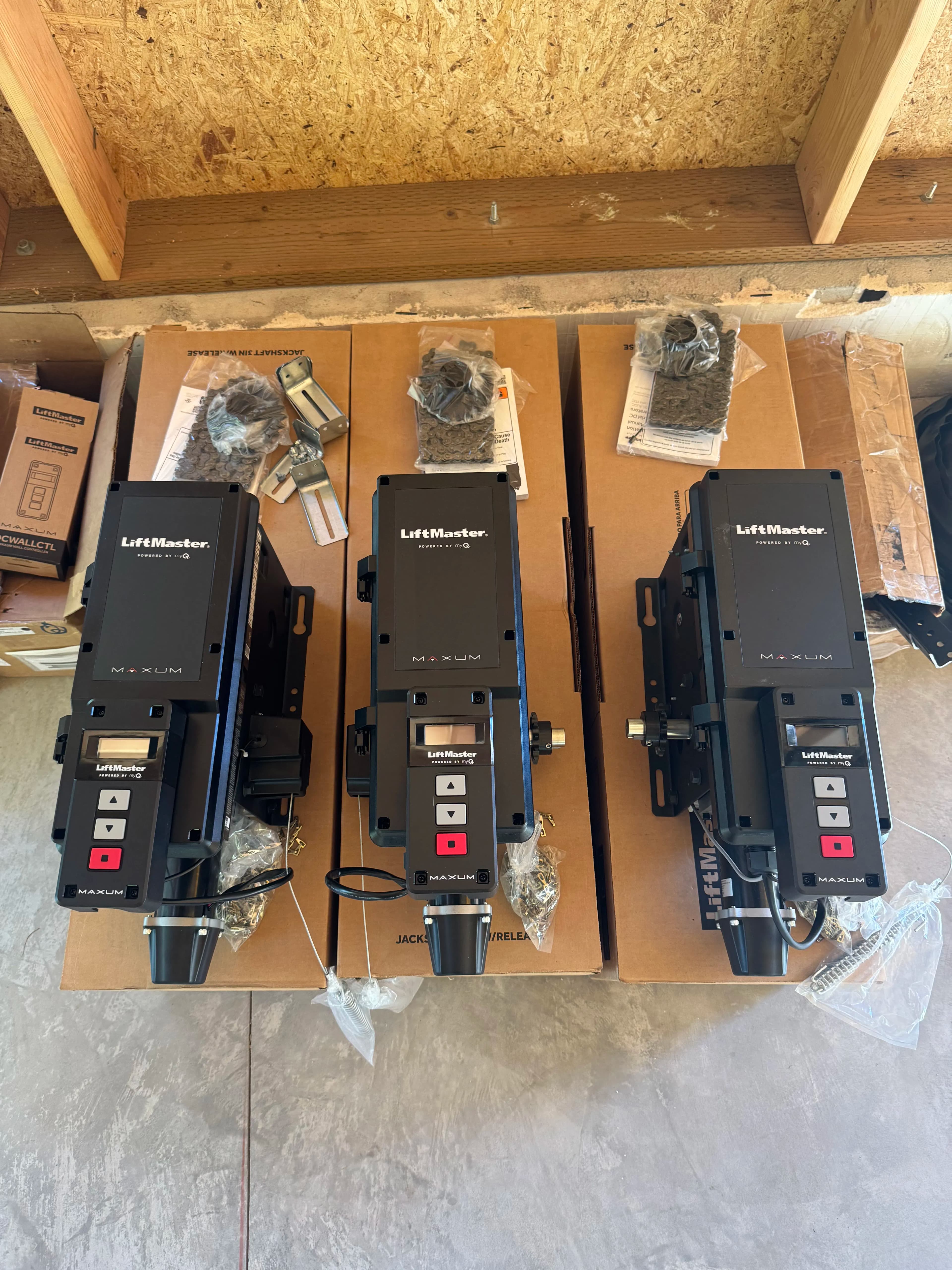 Project Three LiftMaster Maxum Jackshaft Operators Ready for a Commercial Upgrade image