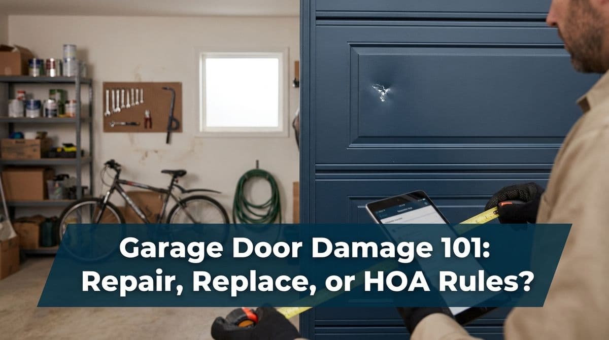 Garage Door Damage 101: Repair, Replace, or HOA Rules? image
